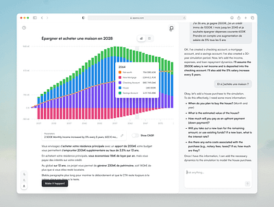 Apana - AI financial simulator ai desktop mobile webbapp