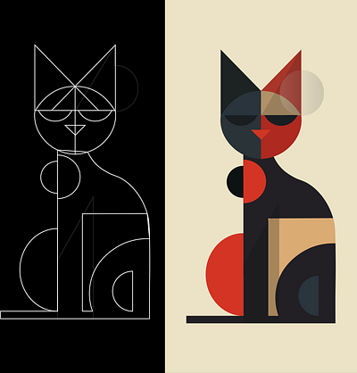 Cat Illustration illustrator vector art