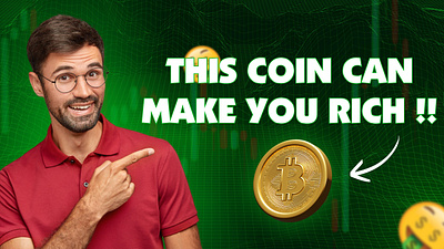 YouTube Thumbnail Design: Crypto Riches branding graphic design