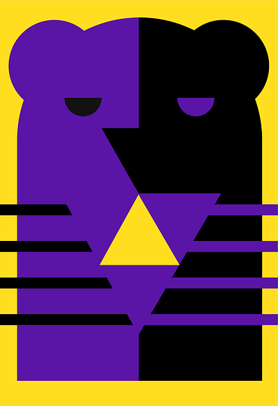 Panther Geometric Illustration geometric illustration vector artr