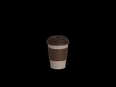 3D coffe cup 3d illustrator