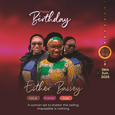 Happy birthday flyer
