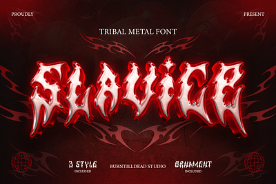 Slavice blackletter font bold font branding brutal font custom font dark font death metal font font design font style free font gothic font heavy metal metal font tattoo font tribal font tribal ornament tribal tattoo