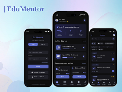 🎓 Educator – Smart Learning Made Simple 📱✨ design figma minimal ui ui design uiux ux