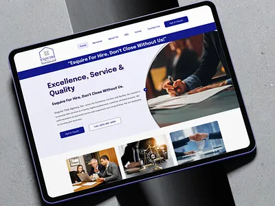 Esquire Title Agency – UI/UX Design for Legal Professionals corporate law web design design landing page law firm site law practice digital solutions lawyer website legal web design modern web design real estate legal design title insurance website ui ux design ui ux for lawyers web design wordpress law firm site