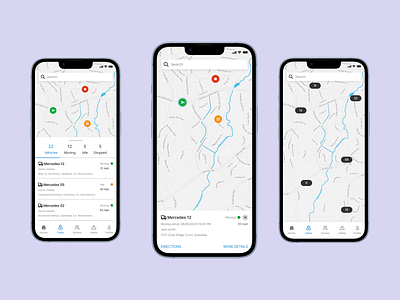 Fleet management mobile app fleet mobile app mobile app product design mobile truck tracking app ui design ux design mobile