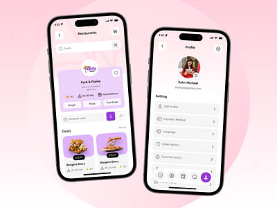 Food Delivery App UI app design delivery delivery app delivery service delivery service app design fast food food food app food delivery app food order ios design mobile mobile app mobile app design online food order restaurant app uiux ux