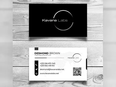 Kavana Labs Logo, Complimentary Card (Tech Company) branding call card complimentary card design figma flyer graphic design illustration logo photoshop typography ui ux vector