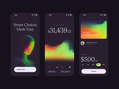 Next-gen Finance App crypto design finance mobile app ui ux website