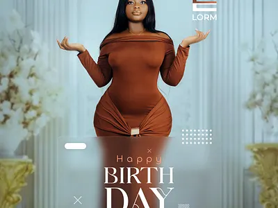 Glassmorphism Effect (Birthday flyer) branding design figma flyer glassmorphism graphic design illustration logo photoshop typography ui ux vector