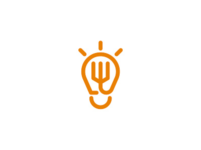 Happy Food Fork Idea Logo Design adobe illustrator branding business logo company logo design eat logo food logo fork logo graphic design happy logo idea logo logo logotype smile logo