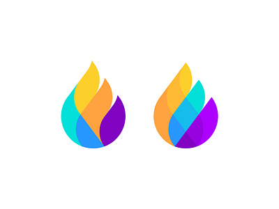 Flame Drop abstract logo brand identity colorful designer drop logo fire logo flame logo geometric logo icon logo design logo mark modern logo top unused logo vibrant
