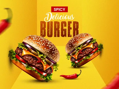 This Burger Bites Back. boldtypography branding burgeraddict burgerlovers creativedirection design dribbbleshowcase figma foodiedesign graphic design graphicdesign illustration logo marketingdesign photoshopmagic spicyvisuals ui uiux uiuxdesigner visualbranding