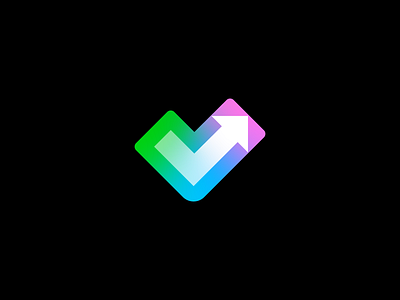 Checko Logo Design (Unused for Sale) 3d arrow artwork check dark mode done finance fintech for sale unused buy gradient improve increase mihai dolganiuc design modern progress ready scale sucess up web3
