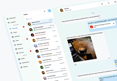 Djurdjura UI - Messaging Kit app dashboard design system email graphic design kits messaging ui ui kits