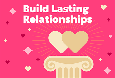 Build Lasting Relationships illustration digital illustration flat style graphic design illustration minimalistic vector illustration