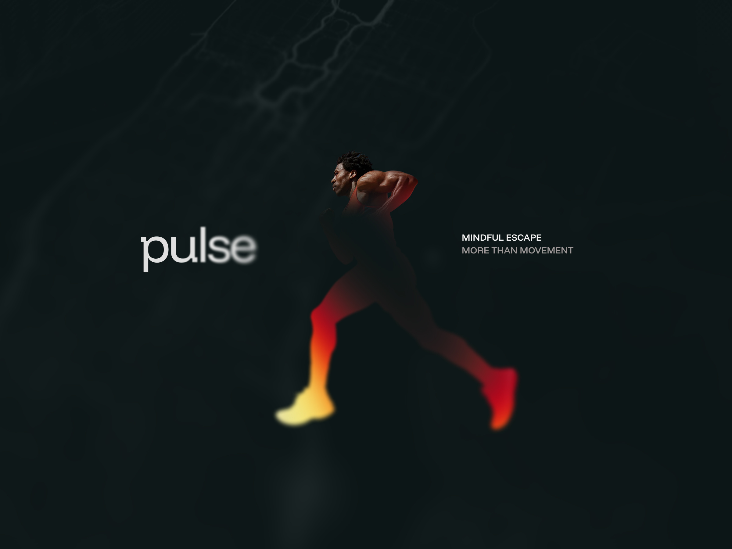PULSE: Your Inner Compass. Optimized. ai brand brand identity branding design gradients graphic design health healthbrand illustration logo marketing minimal running sport typography visual identity