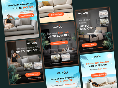 Portrait Social Media Ads (Valyouhawaii) ads banner facebook ads graphic design ig ads illustrator instagram post portrait ads social media ads
