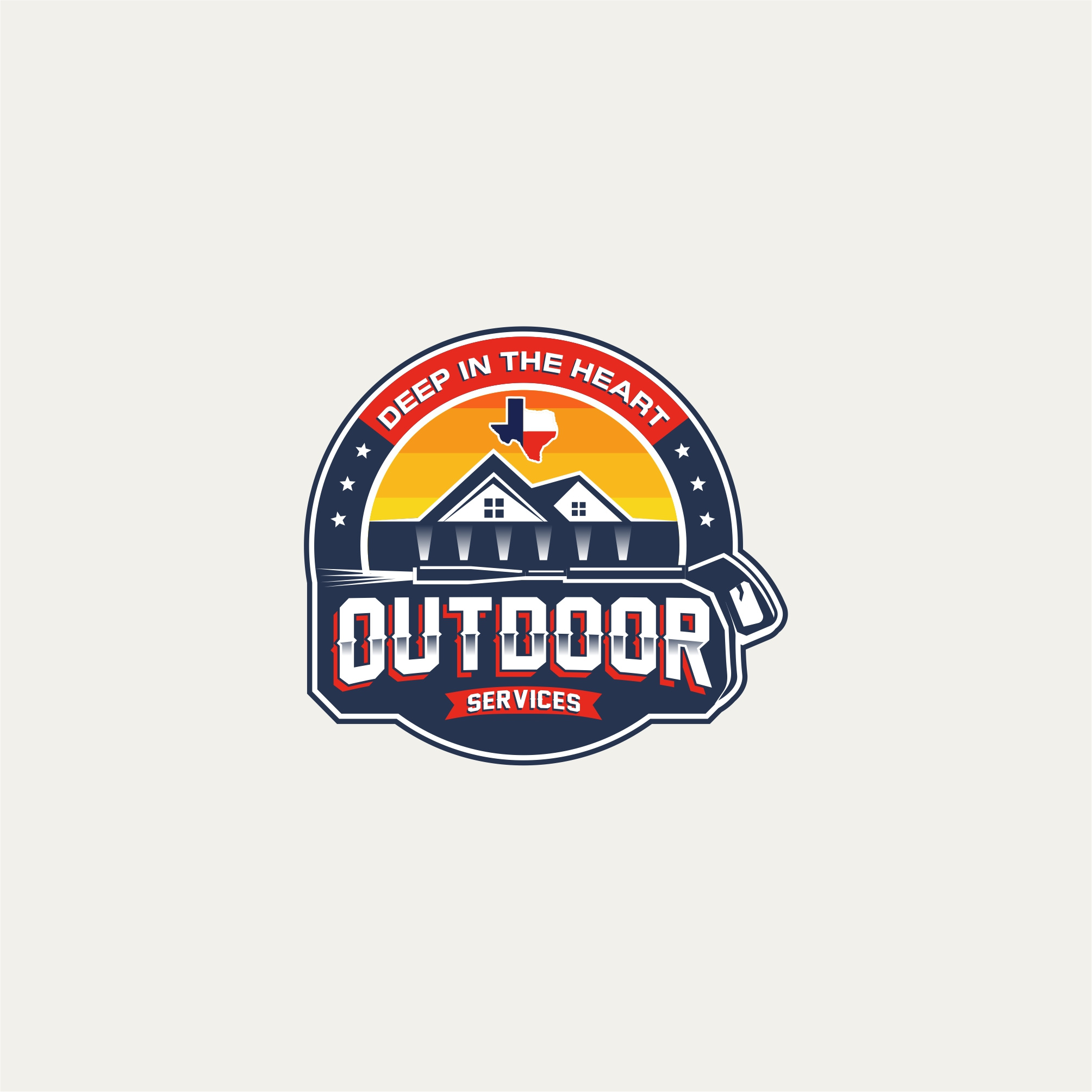 Home outdoor services Logo design cleaning design graphic design home house illustration logo outdoor services