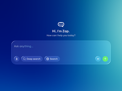 AI Search Bar Liquid Glass liquidglassdesign
