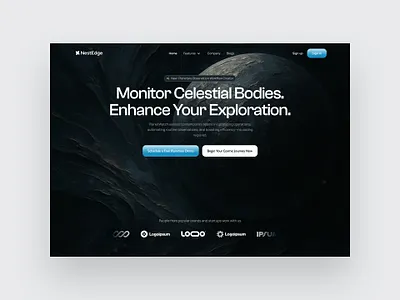 Planetarian Landing Page landing page planet