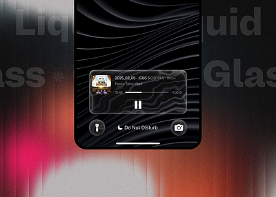 iOS 26 || Liquid Glass Effect : Media Player Concept appledesign conceptdesign dynamicisland fluiddesign frostedglass glasseffect glassmorphism interfacedesign ios26 iosdesign iphoneui liquidglass mediaplayer mobileui modernui translucentdesign visualdesign