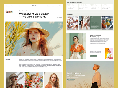 E-commerce Website About Page Design about page clean clothes clothing e commerce fashion graphic design landing page online online store store ui design ui trend ux design web design website website design