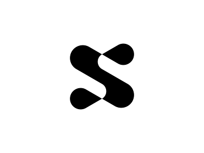 Minimalist S Logo Design // For Sale branding cirlces clean s logo drops flow logo letter s logo logo design media logo mimimalist minimal rounded s s s logo s logo design simple sleek logo sliced timeless