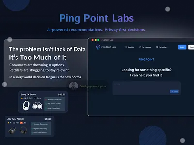 Ping Point Web App Designed by Design Panda ai app best branding creative graphic design logo prototyping responsive ui us research uxui web app website