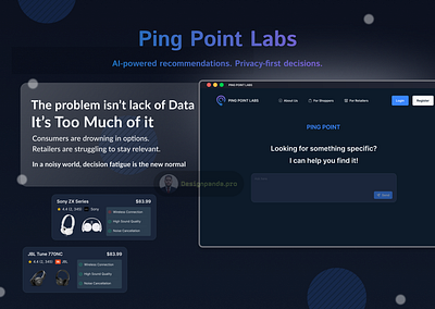 Ping Point Web App Designed by Design Panda ai app best branding creative graphic design logo prototyping responsive ui us research uxui web app website