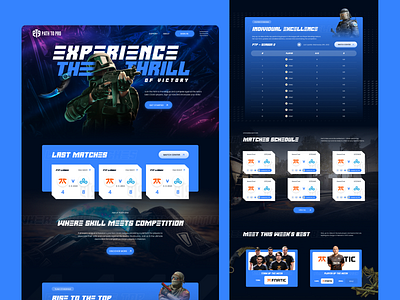 Gaming Landing Page - Esports Game esports figma gaming website landing page ui ui design website design