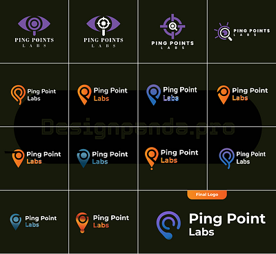 Logo Design For Ping Point Labs adobe ai app best branding creative figma graphic design illustration logo sleek ui