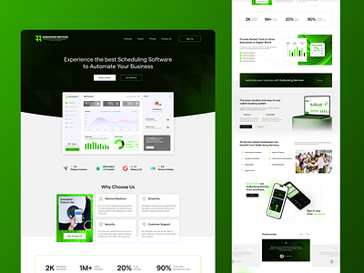 Saas Landing Page Design app branding dashboard design figma graphic design illustration landing page logo saas saas landing page saas website ui ux website design