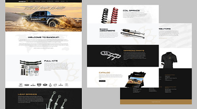 Offroad website advertising design graphic design website
