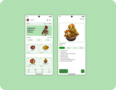 Recipe or Food Order dailyui design figma ui uiux ux
