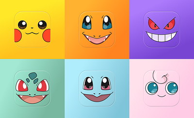 Pokemon icons app app icon branding design figma graphic design icon icons illustration logo mobile pokemon ui vector