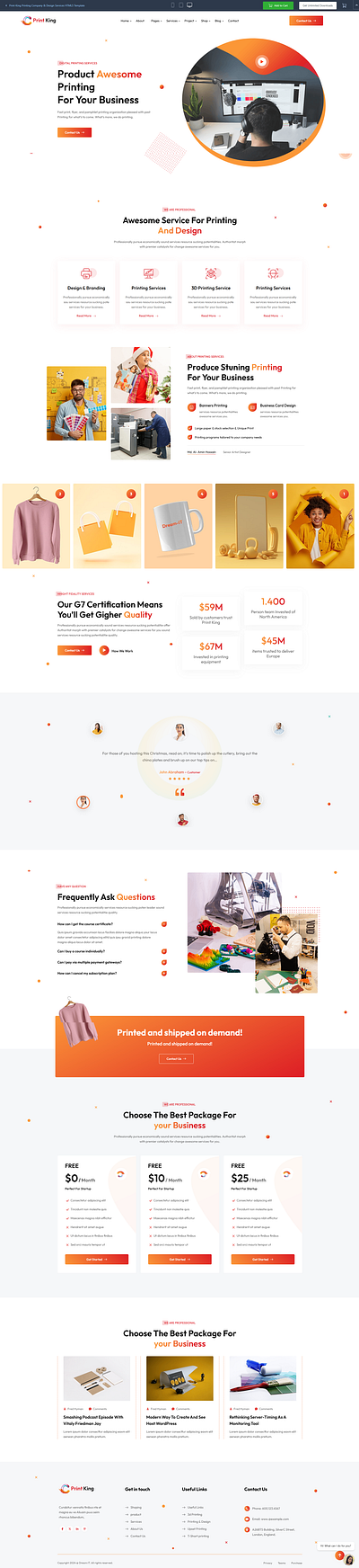 🎨 Introducing Print-King – Your Ultimate Printing & Design HTML design graphic design logo