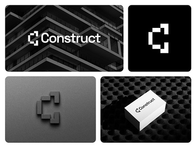 Letter C construction logo concept branding building logo c logo construction logo graphic design home logo letter c logo logo design minimal modern property logo real estate realty