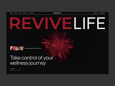 ReviveLife clinic design figma life portfolio product ui ux webdesign
