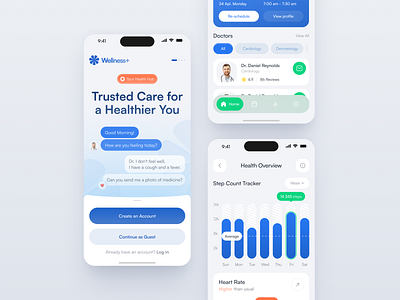 UI/UX, Mobile App Design for Healthcare app app design application application design design graphic design interface ios app ios app design mobile mobile app mobile app design product product design service startup ui uiux ux web