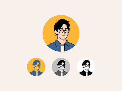 Avatar ✨ agency avatar brand branding character character design clean face fun graphic design illustration illustrator mascot portrait simple social media vectors