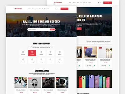 CLASSIFIED TNC - Retail & E-Commerce Website Template ad classified webflow webflow template