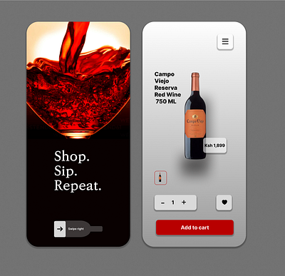 Graped – Online Wine Store App concept app branding design graphic design ui ux web design
