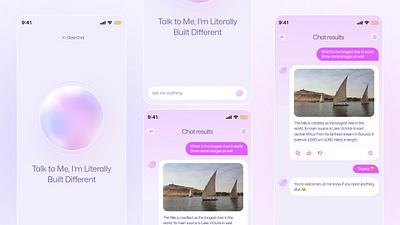 AI chat design ui