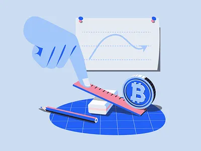 Bitcoin 2d 3d after effects animation bitcoin crypto cryptocurrency financial chart finger hand investment motion design motion graphics office supplies profit trading wrist