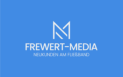 Modern, Letters F and M Minimal Logo Design Frewert Media branding design fm graphic design illustration initial letters logo media minimal modern typography ui ux vector
