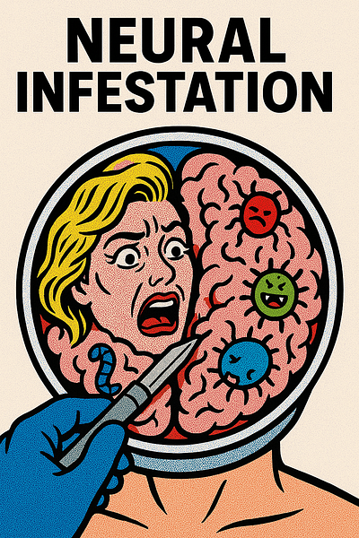 Neural Infestation pop poster print virus