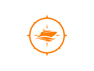 compass boat animation boat branding compass graphic design identity logo sea speedboat surf