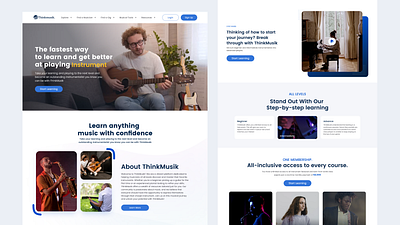 ThinkMusik website design branding design figma framer mabel okeke mabelpraise the good designer ui uiux uiux design user experience design user experience designer user interface design user interface designer ux web design website design website designer wordpress