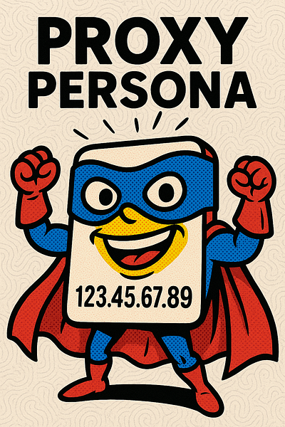 Proxy Persona pop poster print proxy vpn